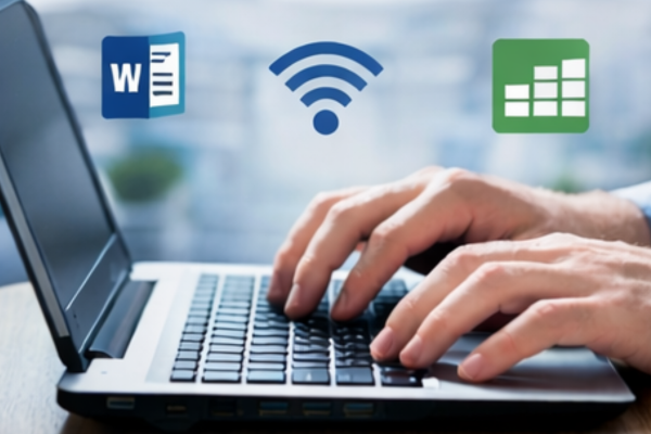 Basic computer training including MS Word, Excel, PowerPoint, internet and digital skills at AfiS Academy.